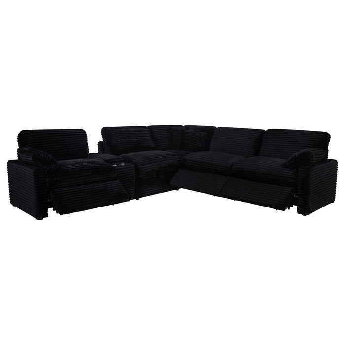 Collins 6-piece Modular Power Reclining Sectional Black