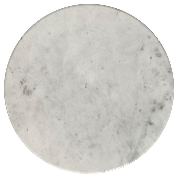 Hermas - Round Marble Coffee And End Table Set