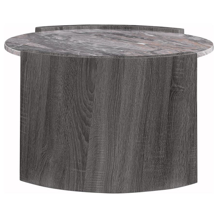 Gladstone - Round Faux Marble Top Table