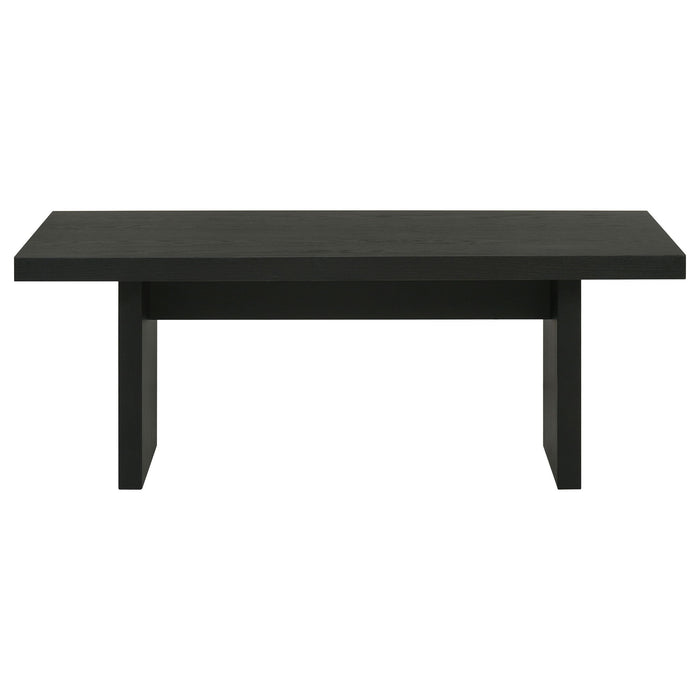 Decker 47-Inch Rectangular Cocktail Coffee Table Black