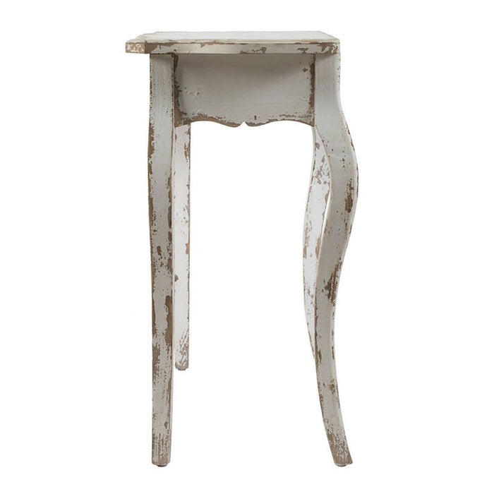 Slimline wash Console Table, For Hallway Living Room Bedroom - White Washed