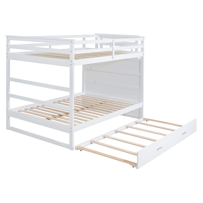 Bunk Bed With Twin Size Trundle And Staircase