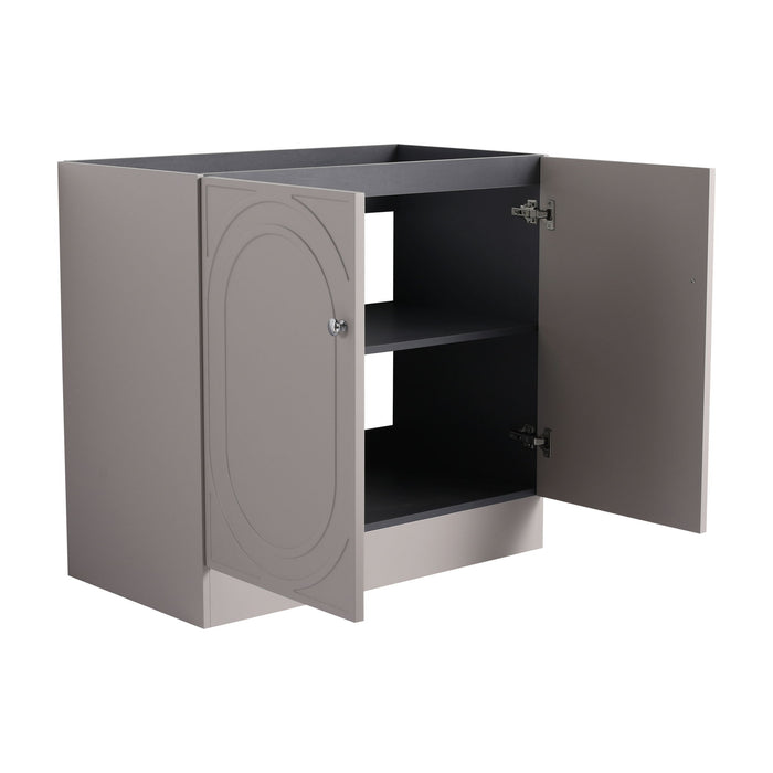 Modern Freestanding Bathroom Vanity With Soft Close Cabinet Doors