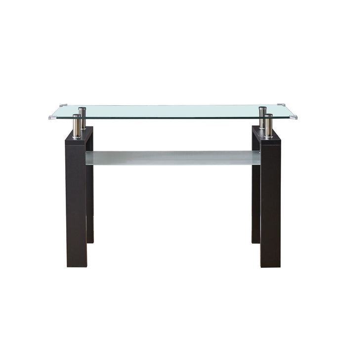 Clear Glass Top Side Table, Modern Design For Home