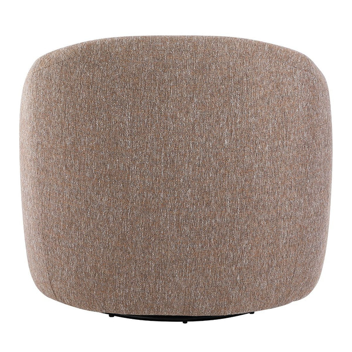Ballona - Accent Chair With Swivel - Brown Chenille