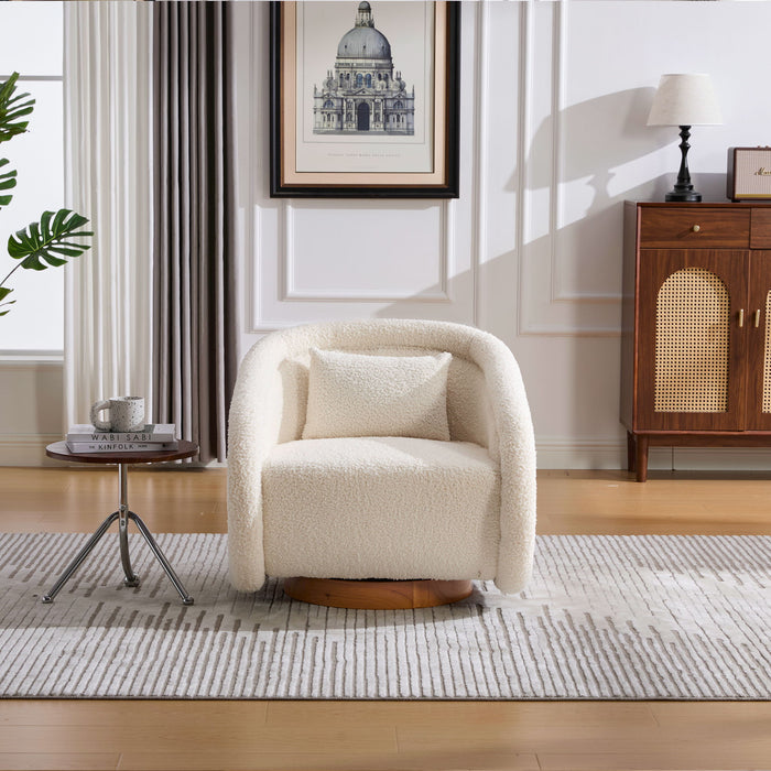 Swivel Accent Chair With 360 Degree Rotating