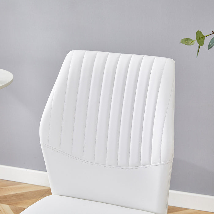 Luxury Simple Chair With Metal Gold Leg