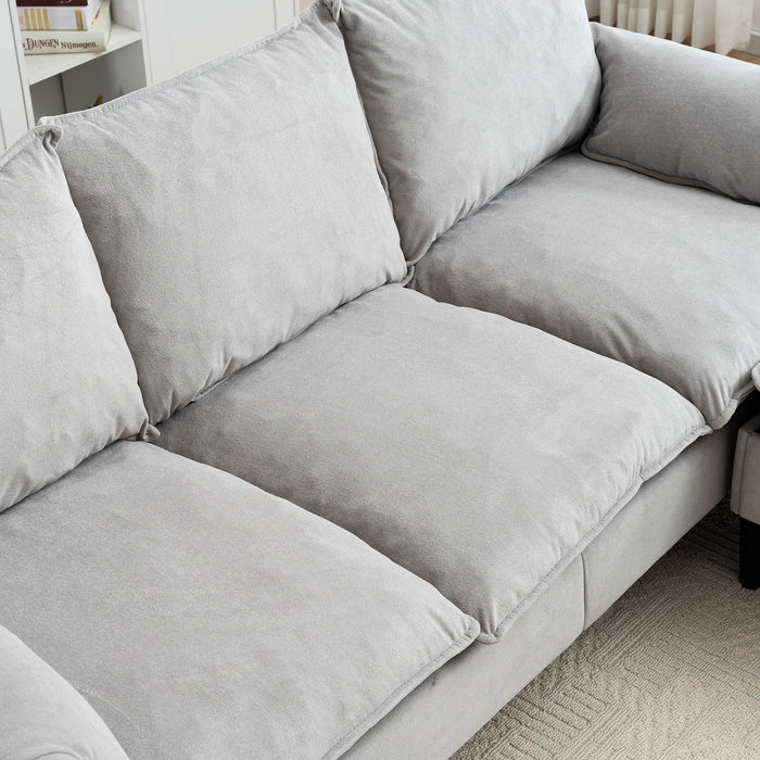Convertible Combination Sofa With Footstools With Storage