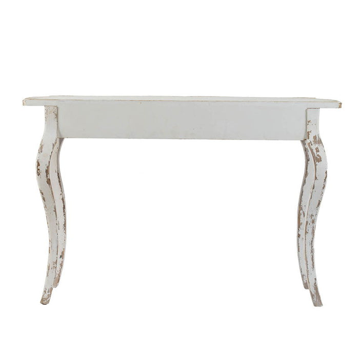 Slimline wash Console Table, For Hallway Living Room Bedroom - White Washed