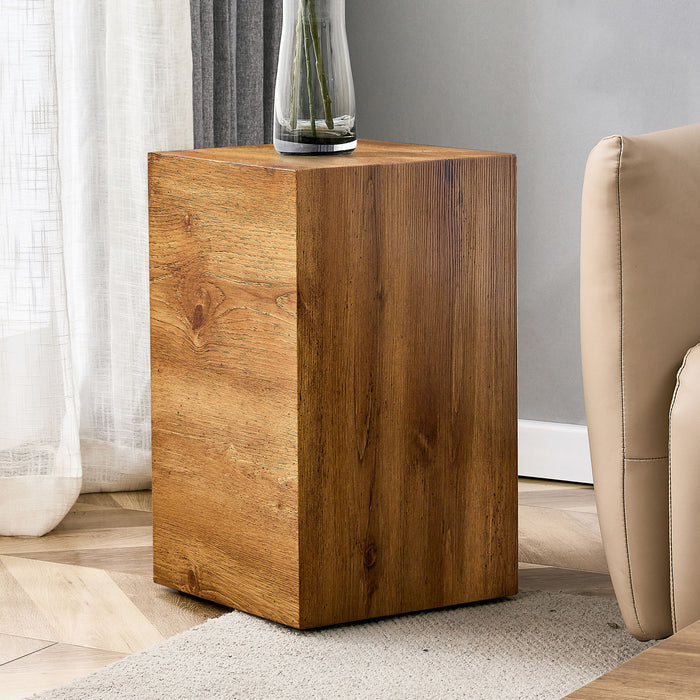 Modern Coffee Table With Wood Grain Texture And Stylish Design - Wood