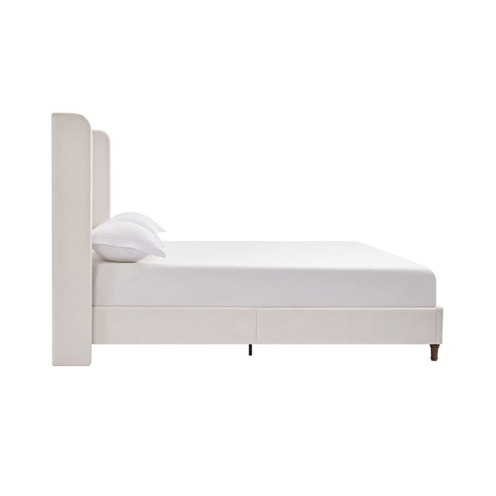 Harper - Tall Headboard Upholstered Bed / High Headboard / Elegant Simplicity / No Box Spring Needed
