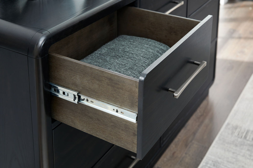 Rowanbeck - Five Drawer Chest - Black