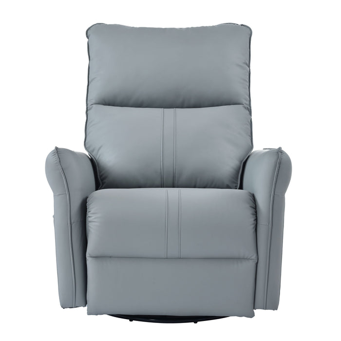 360° Modern Small Rocking Swivel Recliner Chair With Side Pocket