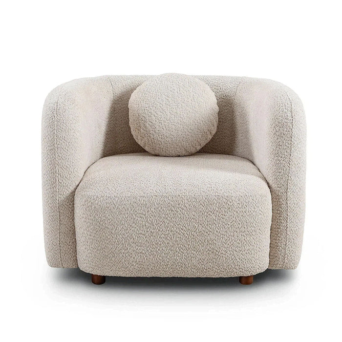 Japandi Style Accent Square Chair