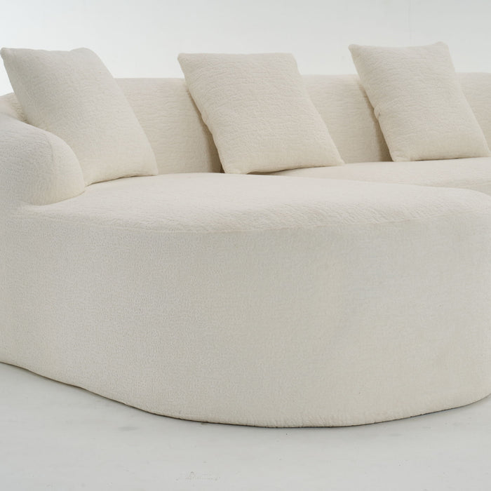 Combined Sofa With 4 Pillows