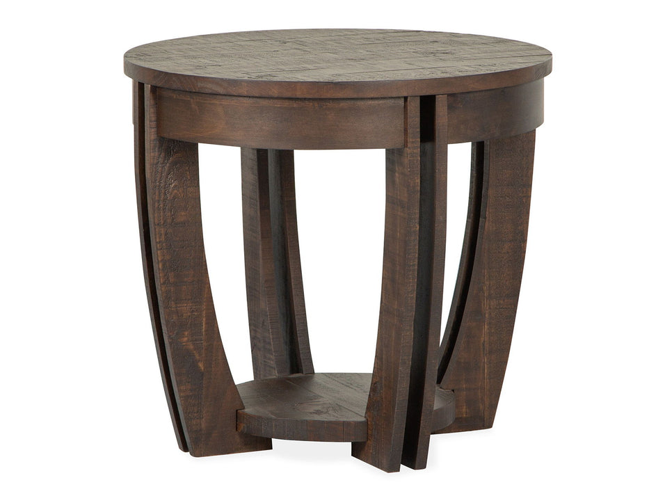 Lyndale - Round End Table - Nutmeg