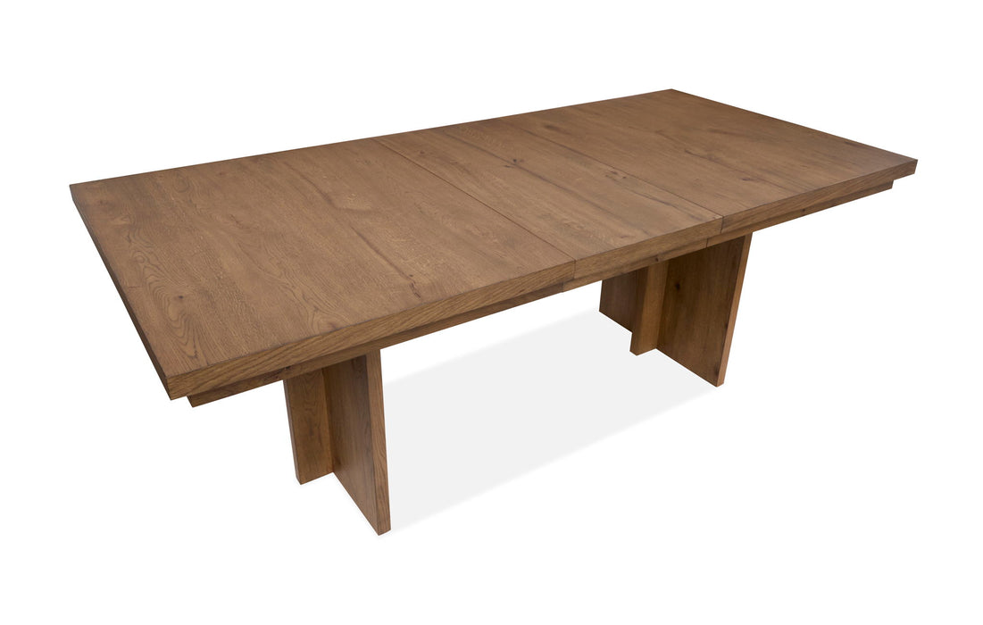 Marcel - Extendable Trestle Dining Table - Harvest Brown