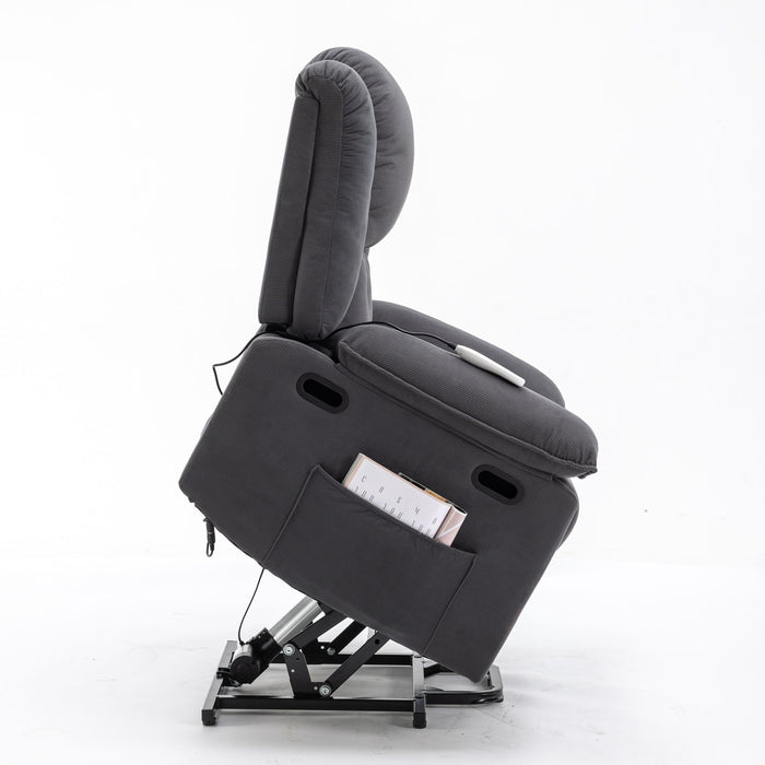 Massage Recliner Power Lift Chair With Adjustable Massage And Heating Function