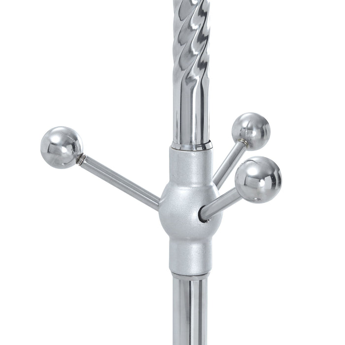 Modern Stainless Steel Spray Painted Hanger With Solid Wood Reinforcement