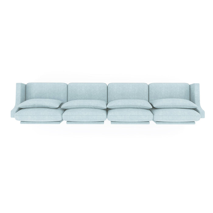 Elegant Sofa With Ergonomic Design And Lumbar Pillows