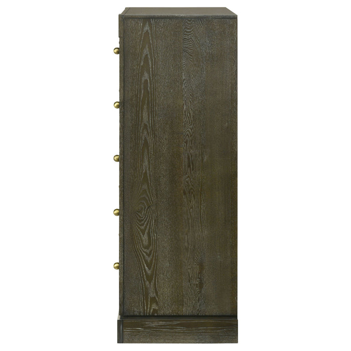 Harbington - 5 Drawer Chest - Chocolate