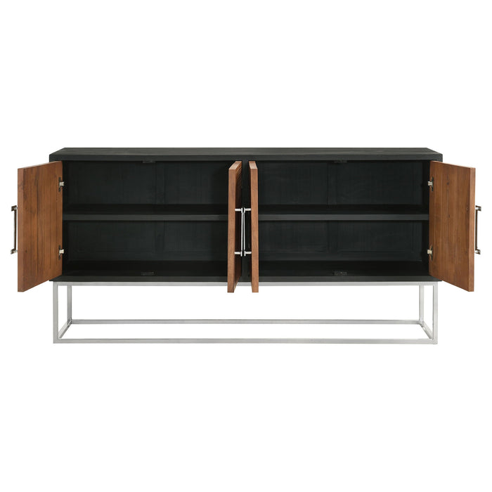 Washoe - 4 Door Accent Cabinet - Walnut