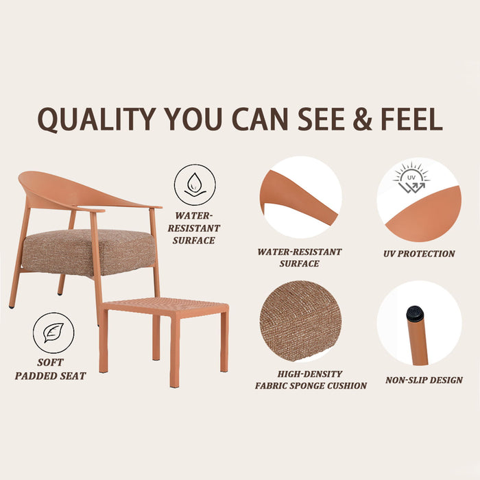 Furniture Set With Seat Cushions, Sturdy And Durable