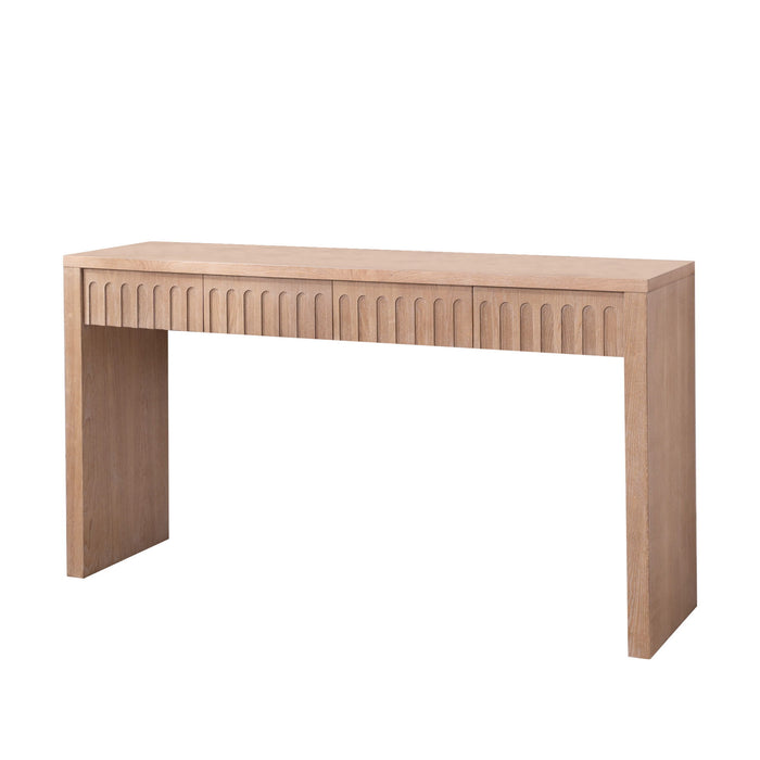 Modern Console Table With 4 Drawers, Entryway Table