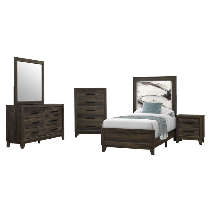 Harry - Nightstand With 2 Drawers - Brown