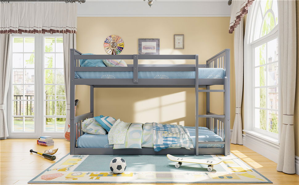 Solid Construction Bunk Bed & Ladder
