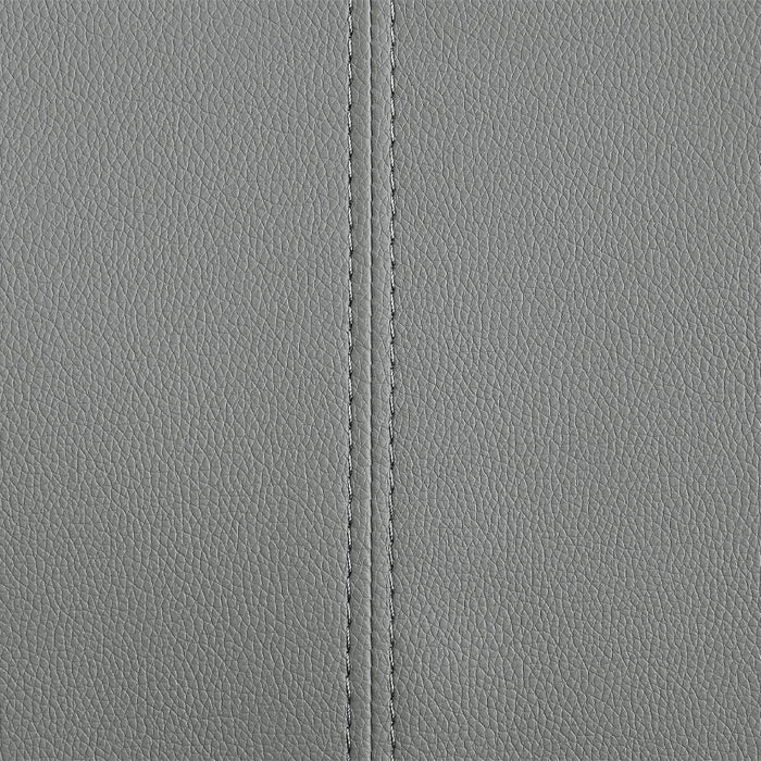 Pagan - Side Chair (Set of 2) - Gray Synthetic Leather & Chrome