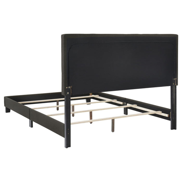 Tufted Panel Bed With Modern Upholstered Design