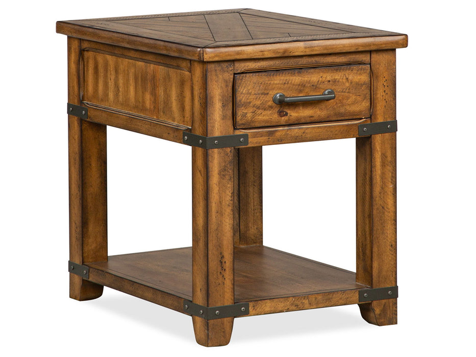 Chesterfield - Rectangular End Table - Farmhouse Timber