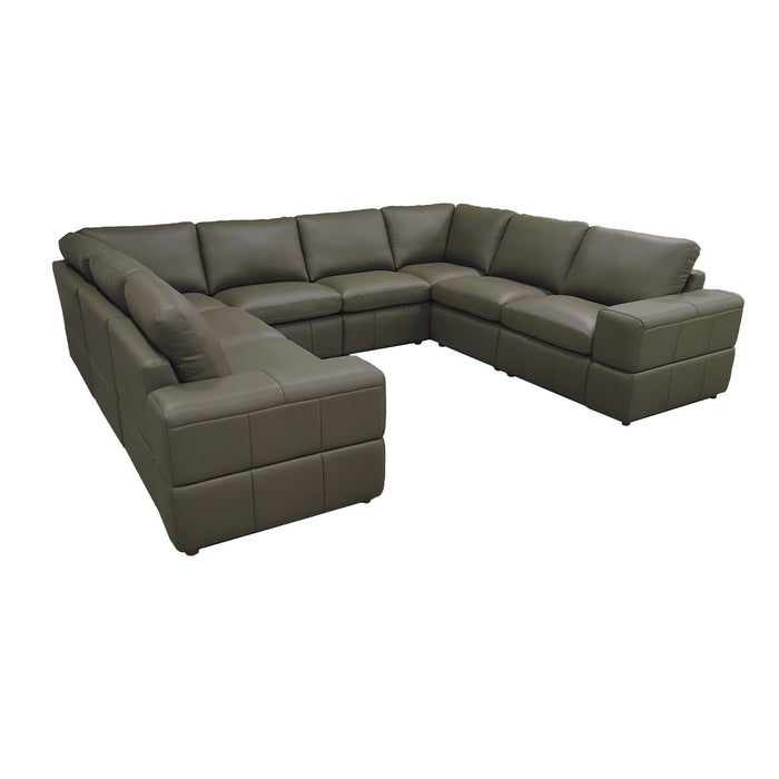 Modern Sectional Sofa With Large Square Arms