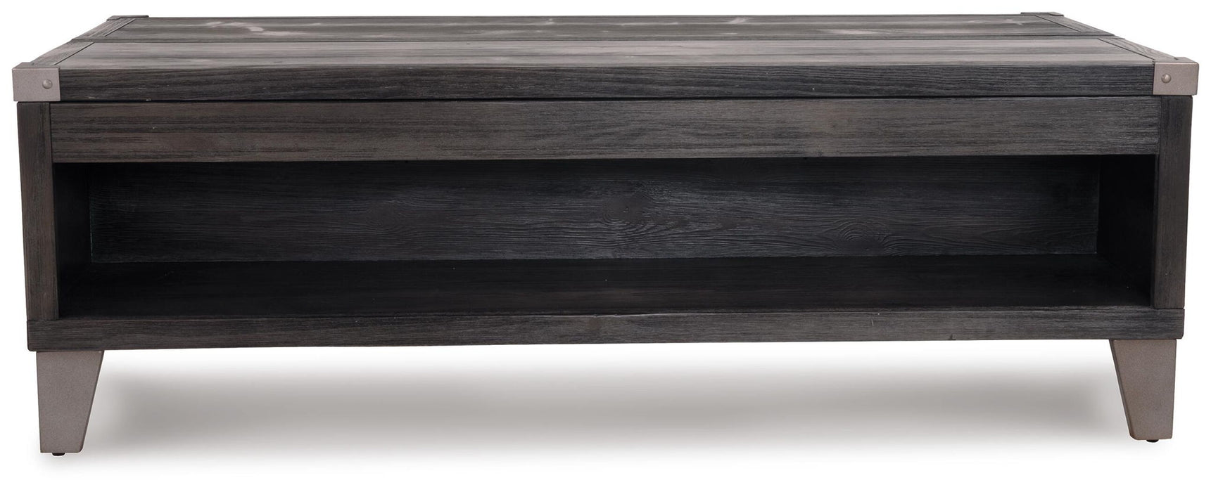 Todoe - Lift Top Cocktail Table - Dark Gray