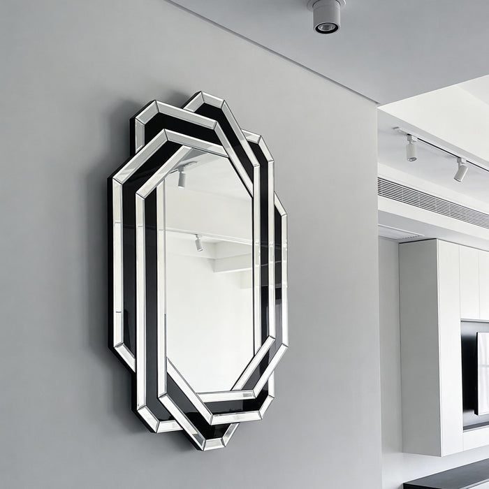 Diamond Wall Mirror - Silver