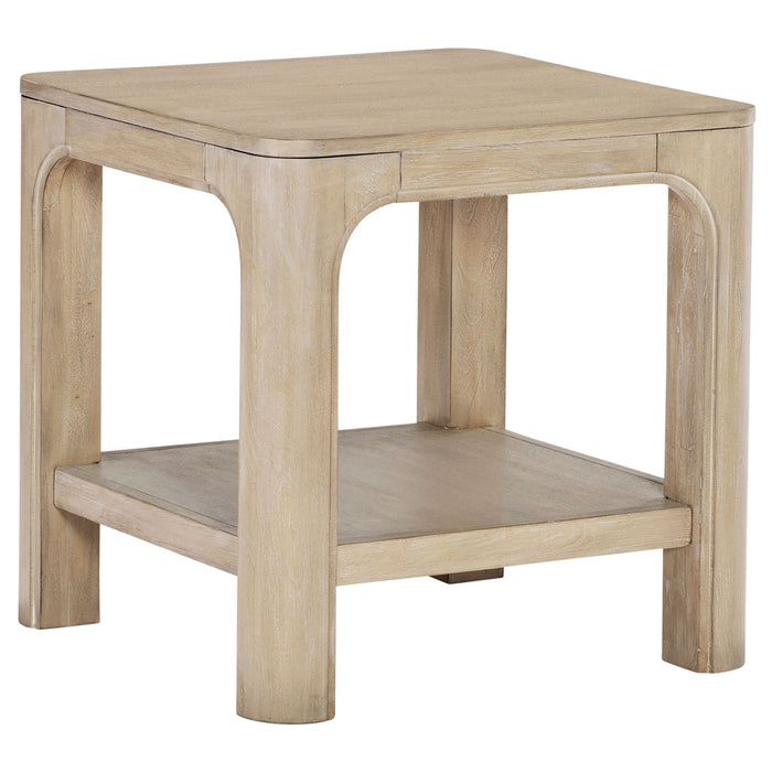 Solano 2-piece Square Coffee Table Set Weathered Mango