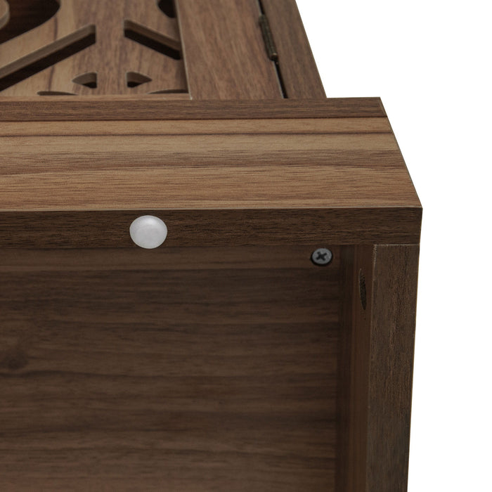 4 Door Cabinet With 1 Drawer, With 4 Adjustable Inner Shelves, Storage Cabinet