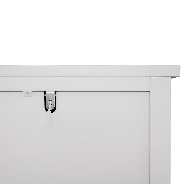 3 Drawer Cabinet, American Furniture, Suitable For Bedroom, Living Room - Light Gray