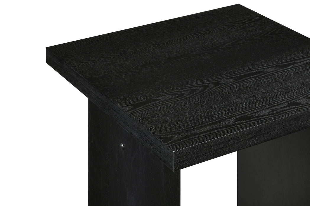 Decker Square Occasional Side End Table Black