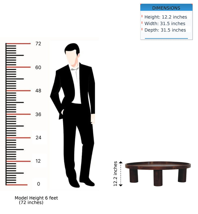 Crescent Coffee Table - Chestnut