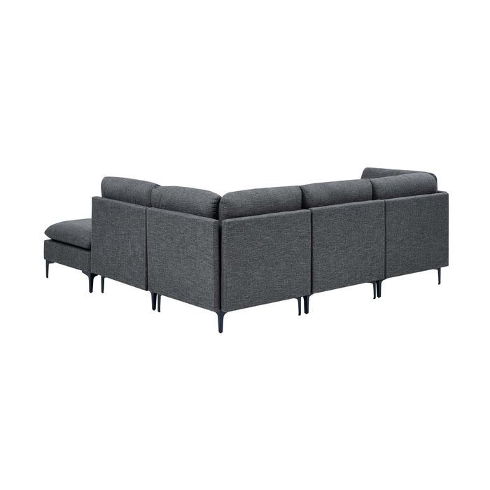 Upholstered Modular Sectional & Tall Legs