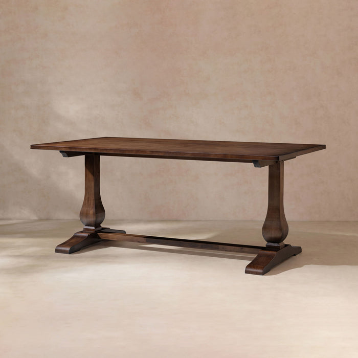 Whitmore - Trestle Dining Table - Dark Brown