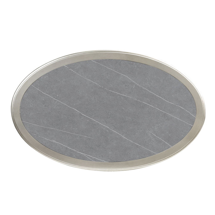 Kasa - Coffee Table - Sintered Stone Top & Champagne