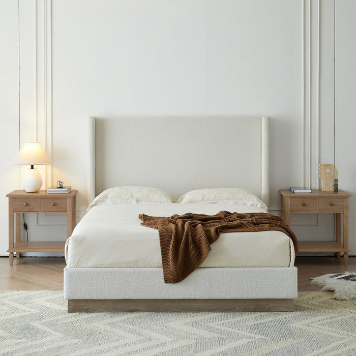 Hale - Upholstered Wingback Bed