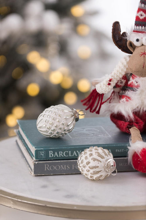 Glass Decorative Hanging Ball Christmas Tree Ornaments (Set of 12)