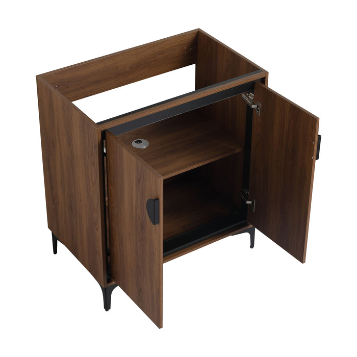 Modern Bathroom Vanity Storage Cabinet With Soft Closing Doors And Engineered Wood Construction