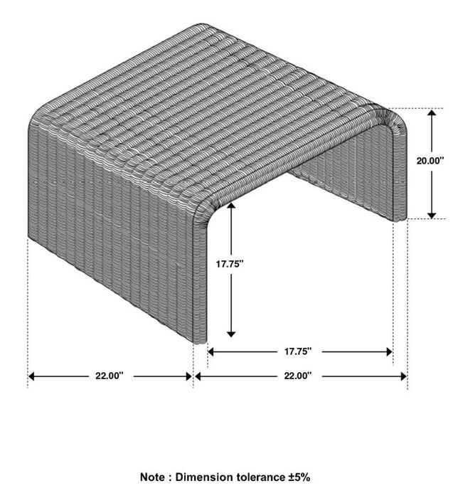Cahya - Woven Rattan Table