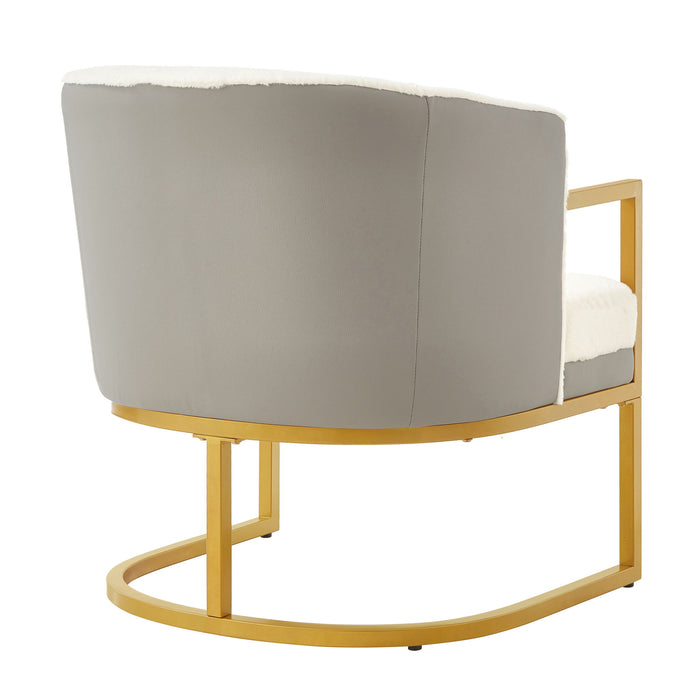 Upholstered Reading Accent Armchair For Living Room