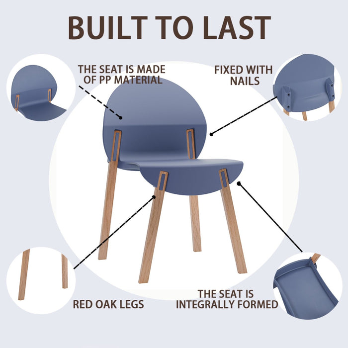 4 Piece Set Of Single Chairs With Long Table